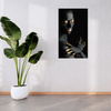 Canvas Print Woman Golden Elements Art 80x120 cm