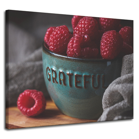 Canvas print Raspberry Kitchen 100x80 cm