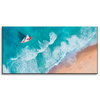 Canvas Print Sailboat Waves Sand Shore 120x60 cm