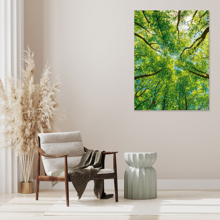 Canvas Print Trees Leaves Nature Forest Spring 40x120 cm