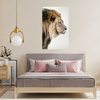 Canvas Print Gazing Lion Nature Face 80x120 cm