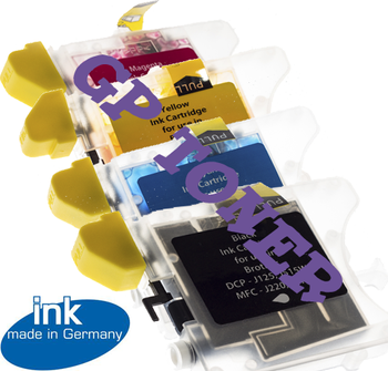 4x Replacement Ink LC985 KIT Brother MFC J220, J265W, J410, J415W, DCP J125, J315W, J515W - GP-B985CMYK KIT