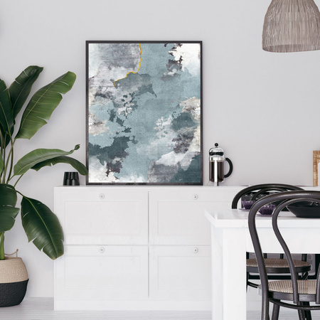 Poster Abstraction_2 21X29.7 cm + gray stone frame