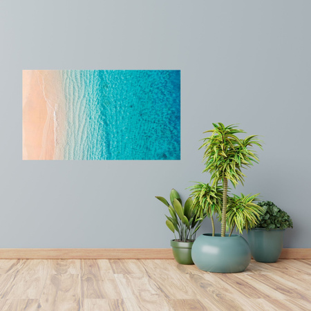 Canvas Print Beach and Sea Water Waves Nature 100x80 cm