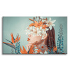 Canvas Print Girl Beauty Flowers Nature 100x80 cm
