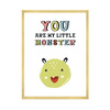 Children's poster You are my little monster 40X50 cm + gold frame