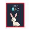 Children's poster Little One Bunny 30X40 cm + red frame