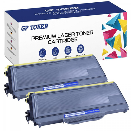 Set of 2x Compatible Toner for Brother TN-2120 HL-2140 HL-2150 HL-2170 DCP-7030 MFC-7320 MFC7840 - GP-B2120 x2