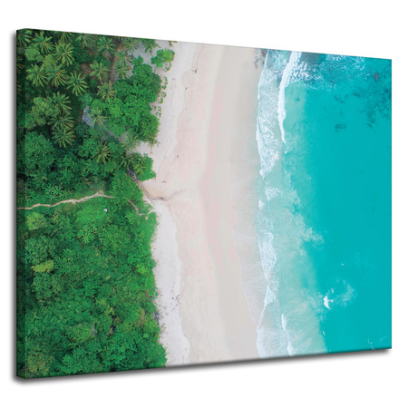 Canvas Print Sea Waves Sand Nature 100x80 cm