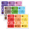 Personalized Waterproof Name Stickers for Kindergarten and School 30x13 mm