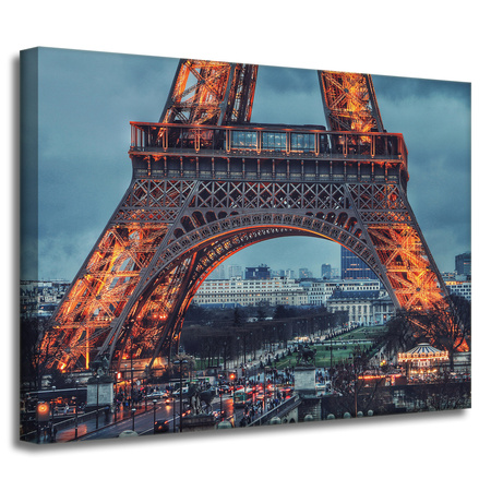 Canvas Print Architecture Eiffel Tower 40X30 cm