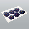 STICKERS with LOGO Square with print Waterproof Text Photo 80x80 mm