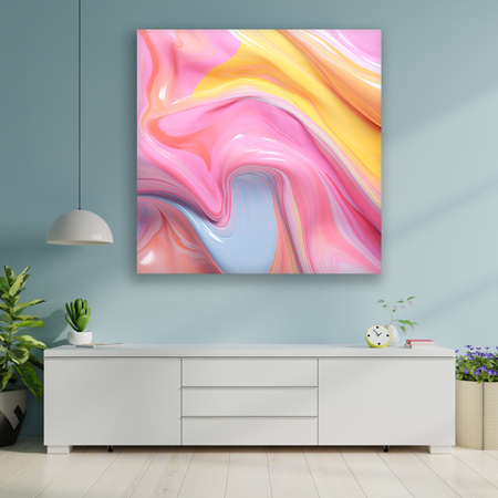 Canvas Print Abstract world full of colors 90x90