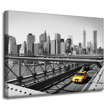 Canvas Print Architecture New York Taxi 40X30 cm