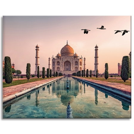 Canvas Print Taj Mahal Architecture India 100x80 cm