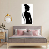 Canvas Print Black and White Woman Art Pose 80x120 cm
