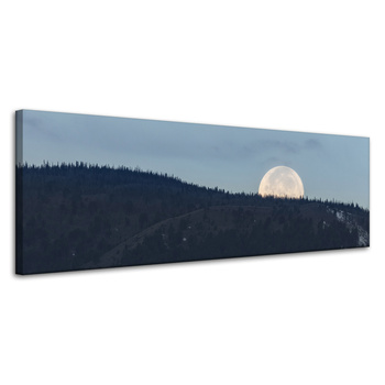 Canvas Print Nature Rising Moon 120x40