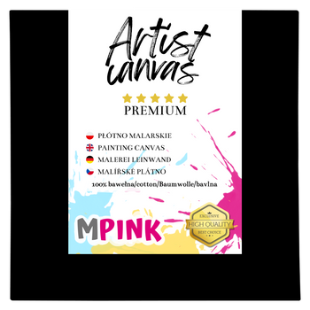 Painting canvas 70x70 cm Black canvas Ideal for painting