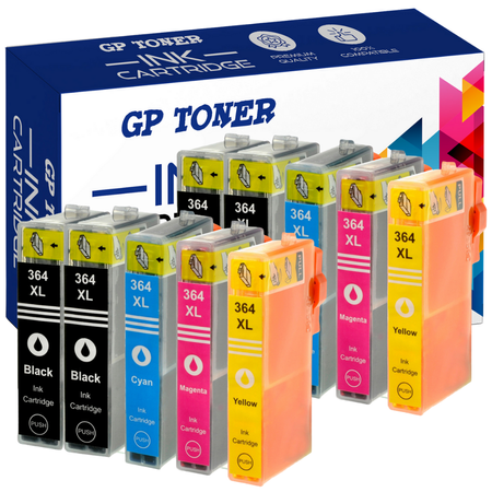 10x Replacement Ink for HP 364XL 5510 5520 6520 3070a 3520 - GP-H364XLCMYKKx2 set