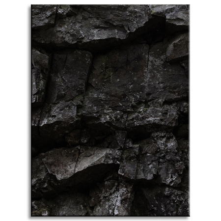 Canvas Print Nature Black Rocks 30x40 cm