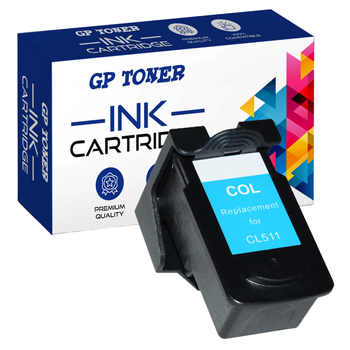 Compatible Ink Cartridge for Canon 511 511XL MP240 MP250 MP260 MP270 MP280 MP480 iP2700 MX350 MX420 Canon Colors Tri-Color CL-511 Color - GP-C511XL CMY
