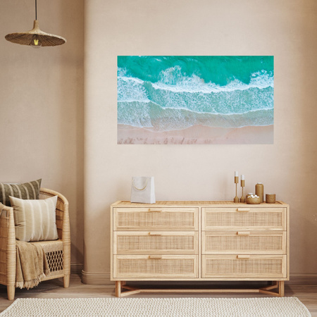 Canvas Print Sea Waves Water Beach 100x80 cm