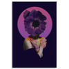 Canvas Print Purple Flower Girl Colors 80x120 cm