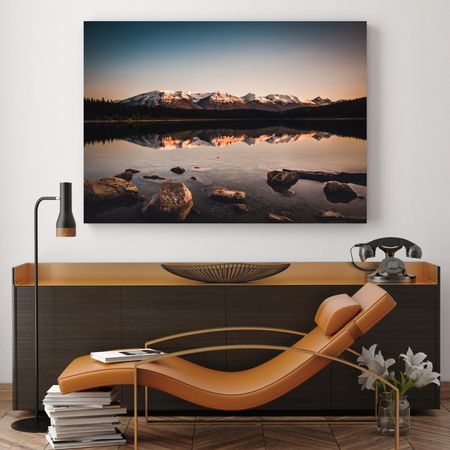 Canvas Print Nature Landscape Mountains Lake 40x30 cm