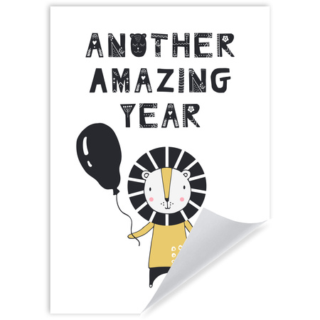 Another amazing year Birthday Poster 21X29.7 cm