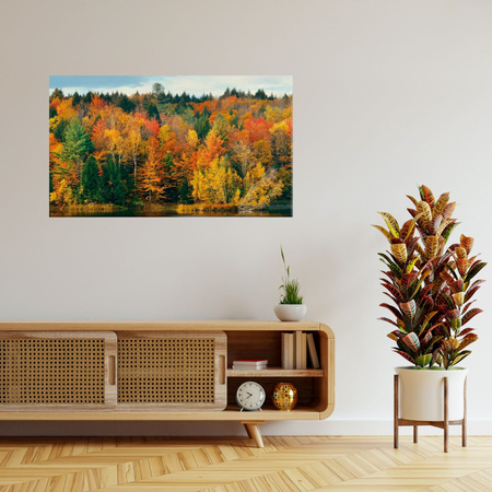 Canvas Print Colorful Leaves Trees Autumn Nature 120x80 cm