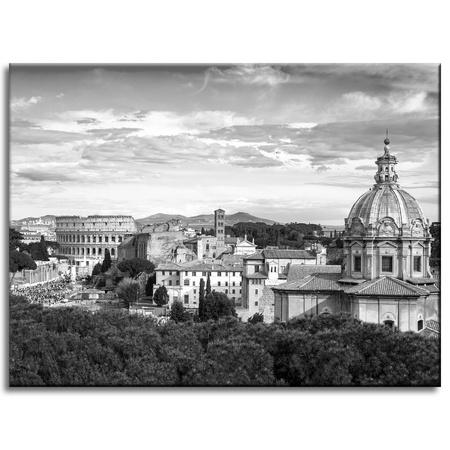 Canvas Print Architecture Rome Black and White 40X30 cm