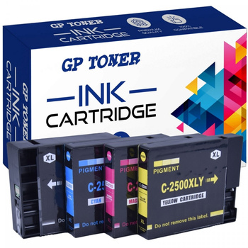 Replacement Ink Kit for Canon PGI-2500XL Maxify iB4000 iB4050 iB4150 MB5000 MB5155 MB5350 MG5450-GP-C2500XL CMYK