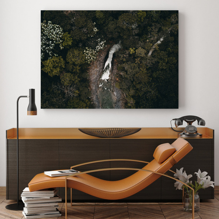 Canvas Print Nature Waterfall from a bird's eye view 40x30 cm
