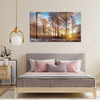 Canvas Print Trees Winter Rising Sun 60x40 cm