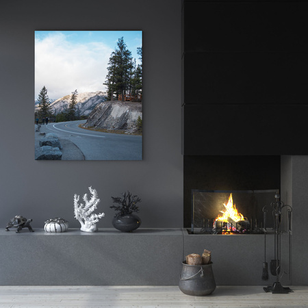 Canvas Print Nature Road Mountains 30x40 cm