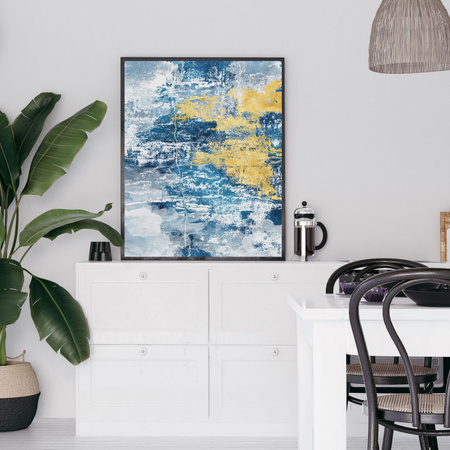 Poster Abstract_7 24X30 cm + gray stone frame